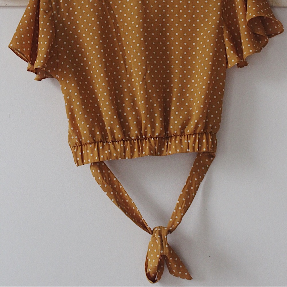 Yellow wrap top - Picture 2 of 2